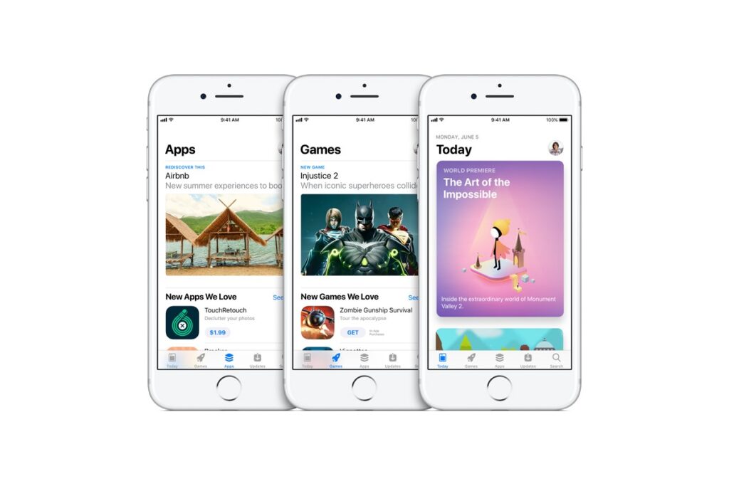 Apple App Store on iphone