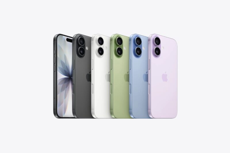 Iphone 17 telefoner uppställning