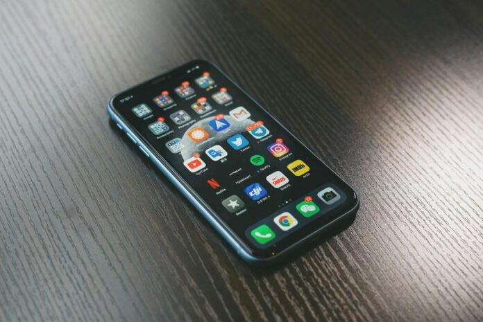 Iphone som använder mobildata